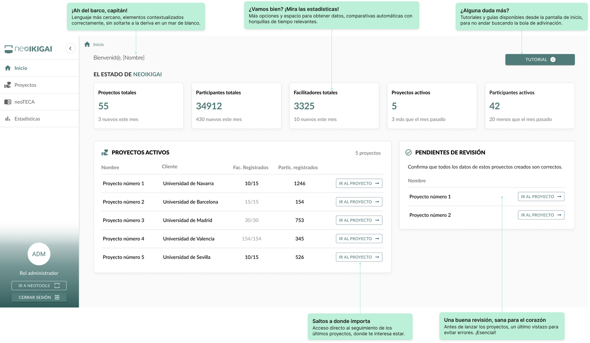 Comparativa - Inicio